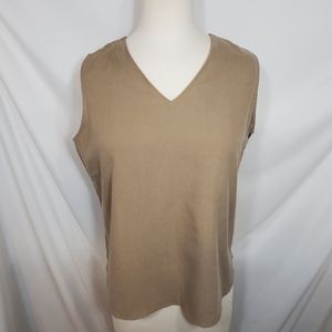 WinterSilks V Neck 100% Silk Tank Top